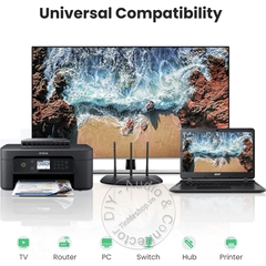 Đầu nối 2 dây mạng lại với nhau hỗ trợ tới 10Gbps và khuếch đại cáp lên tới 100 mét Ugreen NW114