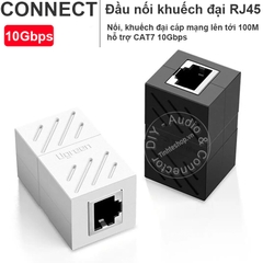 Đầu nối 2 dây mạng lại với nhau hỗ trợ tới 10Gbps và khuếch đại cáp lên tới 100 mét Ugreen NW114