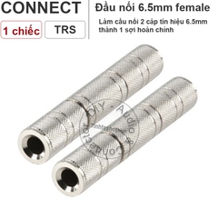 Đầu nối 6.5mm 2 đầu cái - 6.5mm female to 6.5mm female stereo/mono
