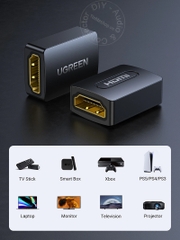 Đầu nối dây HD 2.0 4K60Hz Ugreen 20107 - HDMI female to female adapter