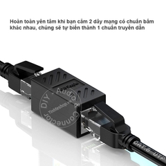 Đầu nối dây mạng LAN Cat5 6 gigabit khuếch đại lên tới 100 mét - Cat5/6 network cable connector