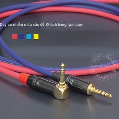 Dây AUX 2 đầu 3.5 vuông góc 0.15 đến 40 mét - 1/8 Stereo Cable for Smartphone Computer Speakers