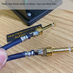 Cáp 2 đầu 6.5mm mono 1 thẳng 1 đầu vuông góc DIY 0.5 mét - 10 mét - 6.35mm mono cable