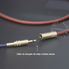 Cáp chuyển 6.5 sang 3.5 mono cho micro Loa kéo Máy trợ giảng DIY 0.2M đến 5M