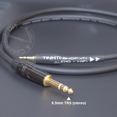 Cáp 3.5 sang 6.5 stereo DIY 0.5 mét đến 10 mét - 3.5mm to 6.5mm audio cable