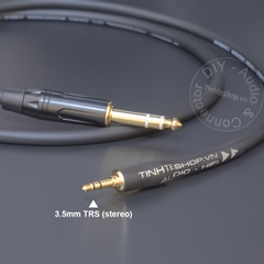 Cáp 3.5 sang 6.5 stereo DIY 0.5 mét đến 10 mét - 3.5mm to 6.5mm audio cable