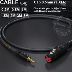 Dây 3.5 ra canon cái chuyển âm thanh từ Laptop Smartphone ra Mix Loa Âm ly