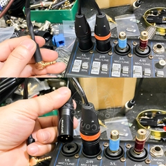 Dây 2 đầu canon đực sang 3.5mm chuyển tín hiệu cho Micro Mixer Sound card.v.v. - 3.5mm male to 2 XLR male cable