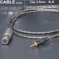 Dây 3.5 ra microphone DIY 0.2 đến 5 mét - 3.5mm mono to XLR female cable for micro