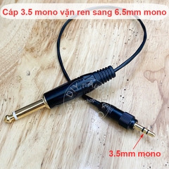 Dây 3.5 khóa ren sang 6.5 thu âm microphone cho Đàn violin Guitar Kèn Saxophone