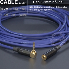 Cáp 3.5 nối dài DIY dài từ 0.2 đến 40 mét - DIY 10 to 40 meter extension 3.5mm stereo audio cable