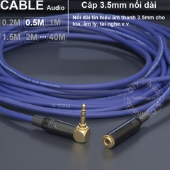Cáp 3.5 nối dài DIY dài từ 0.2 đến 40 mét - DIY 10 to 40 meter extension 3.5mm stereo audio cable
