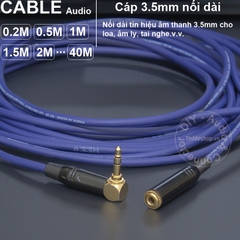 Cáp 3.5 nối dài DIY dài từ 0.2 đến 40 mét - DIY 10 to 40 meter extension 3.5mm stereo audio cable