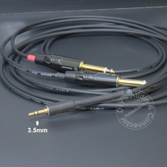 Dây 3.5 sang 2 jack 6 ly cho loa kiểm âm - 1/8 to 1/4 audio cable divided into 2 guides for monitor speakers