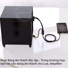 Dây 3.5 ra 3 đầu hoa sen AV cắm cho TV box TV Đầu DVD dài 1.5 mét đến 5 mét