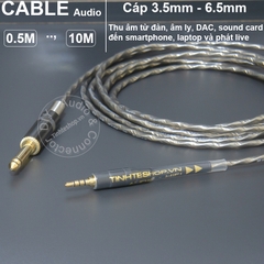 Dây lấy âm 6.5 sang 3.5 cho Smartphone Laptop 0.5 đến 10 mét - audio capture cable from Audio Tuner to Smartphone Laptop