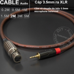 Cáp micro 3.5 ra canon cái DIY 0.2 mét đến 5 mét - XLR female to 3.5mm balanced