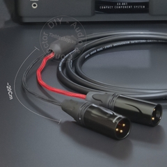 Cáp 3.5 sang 2 canon cái DIY chuyển từ Laptop Smartphone ra Mixer Loa Sound card - 3.5mm to 2 XLR female cable