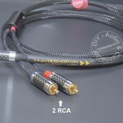 Dây audio 3.5 sang 2 đầu hoa sen Canare Nhật Bản