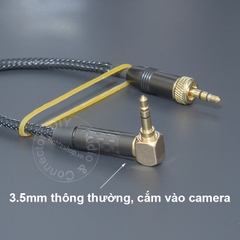 Dây 3.5mm vặn ren cho micro Sennheiser và Camera - 3.5mm microphone cable