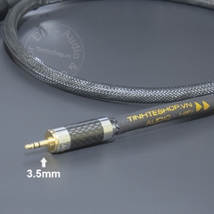 Dây 3.5 ra hoa sen đồng 5N mạ bạc DIY 0.5 đến 5 mét - DIY 3.5mm to 2 RCA stereo audio cable with 5N silver-plated HIFI copper core