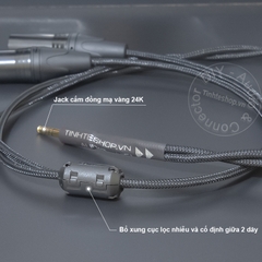 Dây balanced 4.4 sang 2 6.5mm TRS DIY 0.5 đến 2 mét - 4.4mm to 2 6.35mm TRS balanced audio cable