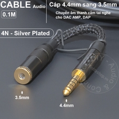 4.4 balanced sang 2.5 balanced cắm tai nghe cho DAC AMP DAP