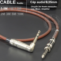 Dây 6ly stereo thẳng và vuông góc DIY 0.5M đến 10M - 6.5mm TRS cable