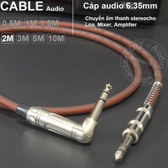 Dây 6ly stereo thẳng và vuông góc DIY 0.5M đến 10M - 6.5mm TRS cable