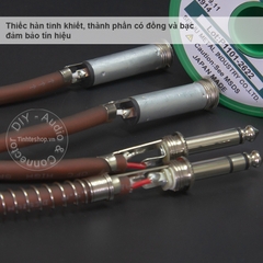 Cáp 6.5mm đực ra 6.5mm cái stereo DIY 0.5M đến 5M - 1/4 6.35mm male to 6.5mm female cable