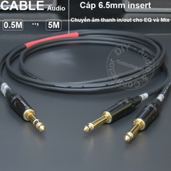 Dây insert in out 6.5mm cắm Nâng tiếng lọc xì với Mixer - Audio cable in and out inserts music for the equalizer