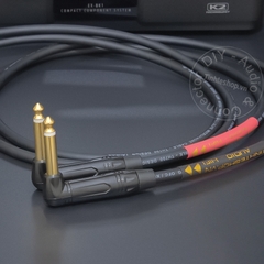 Dây 6 ly cong ra AV 1 cặp DIY 0.5 đến 10 mét - 1/4 mono to RCA cable