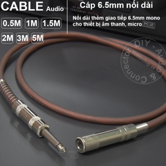 Cáp nối micro 6.5mm đực sang cái  - 6.5mm male to female microphone cable