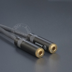 Cáp chia jack 6 ly ra 2 cổng 3.5 - 6.5mm stereo audio cable to 2 female 3.5mm ports