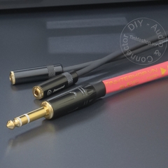 Cáp chia jack 6 ly ra 2 cổng 3.5 - 6.5mm stereo audio cable to 2 female 3.5mm ports