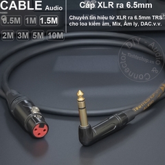 Cáp canon sang 6 ly TRS DIY 0.5 đến 10 mét - XLR female to 6.35mm TRS audio cable