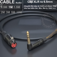 Cáp canon sang 6 ly TRS DIY 0.5 đến 10 mét - XLR female to 6.35mm TRS audio cable