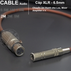 Cáp 6.5 cái ra XLR cái DIY 1 sợi 0.5M đến 5M - XLR female to 6.5mm female cable DIY