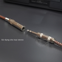 Dây chuyển 6.5mm cái ra canon đực DIY 0.5M đến 3M - XLR male to 6.5mm female cable