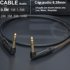 Cáp 6.5mm balanced DIY 0.5 đến 10 mét - DIY balanced 6.5mm stereo cable