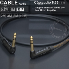Cáp 6.5mm balanced DIY 0.5 đến 10 mét - DIY balanced 6.5mm stereo cable