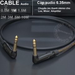 Cáp 6.5mm balanced DIY 0.5 đến 10 mét - DIY balanced 6.5mm stereo cable
