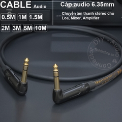 Cáp 6.5mm balanced DIY 0.5 đến 10 mét - DIY balanced 6.5mm stereo cable