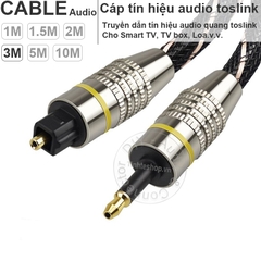 Cáp quang optical ra audio 3.5mm 1 đến 10 mét - Toslink mini 3.5mm to optical cable