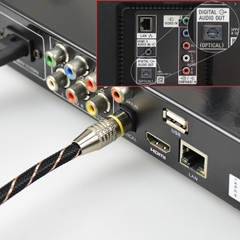 Cáp quang optical ra audio 3.5mm 1 đến 10 mét - Toslink mini 3.5mm to optical cable