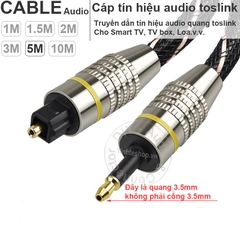 Cáp quang optical ra audio 3.5mm 1 đến 10 mét - Toslink mini 3.5mm to optical cable