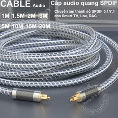 Dây âm thanh quang học optical 1 đến 20 mét - Toslink digital audio cable