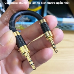 Dây audio 3.5 2 đầu DIY ngắn 10Cm đến 5 mét cho DAC AMP - Short 3.5mm stereo cable