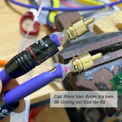 Cáp AV mạ bạc 1 cặp DIY 0.5M đến 5M - RCA cable silver plated