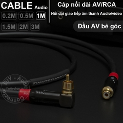 Cáp bông sen nối dài đầu đực đầu cái vuông góc DIY 0.2M 0.5M 1M ..3M - RCA male to female cable